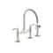 Kohler Two-Hole Bridge Kitchen Faucet With Side Sprayer in Vibrant Polished Nickel 28356-SN - alternate 1